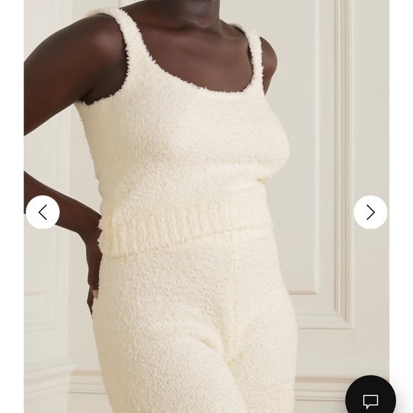 SKIMS S/M cream tank top cozy knit - Picture 2 of 4